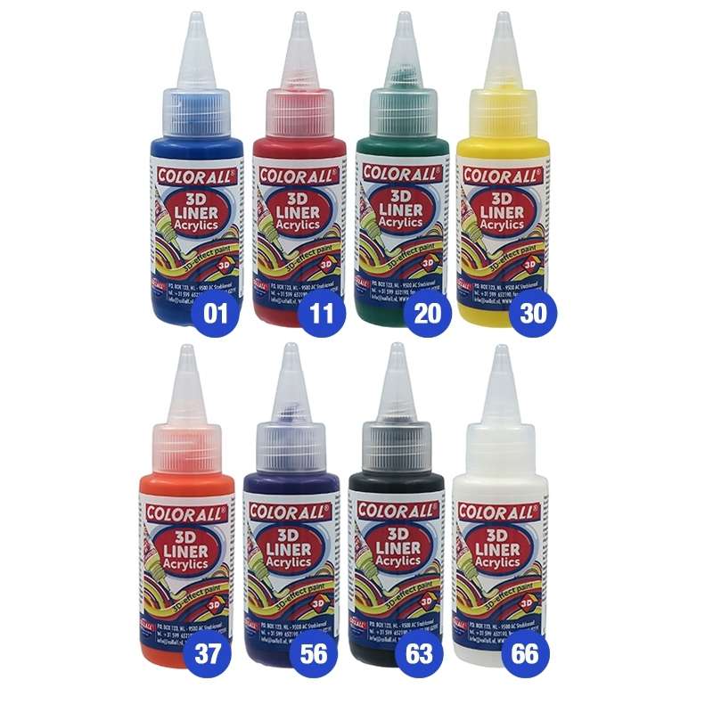 Colorall 3D Liner set in 8 kleuren